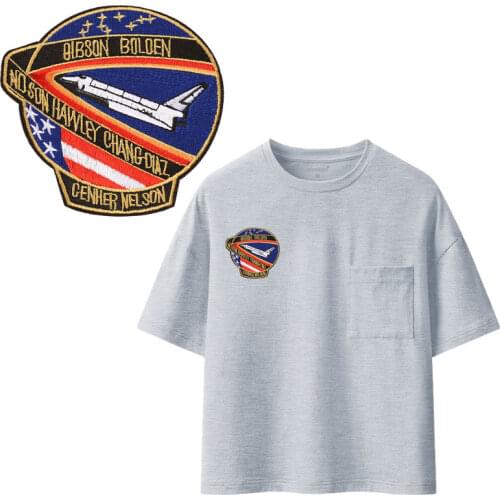 Space Lightning dog Heat Transfer Patches For Stripe Clothes Patch A-level Washable Iron On Applique DIY Clothing Sticker