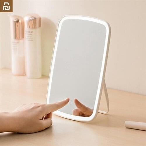 Original Youpin Jordan Judy Intelligent Portable Makeup Mirror Desktop Led Light Portable Folding Light Mirror Dormitory Desktop