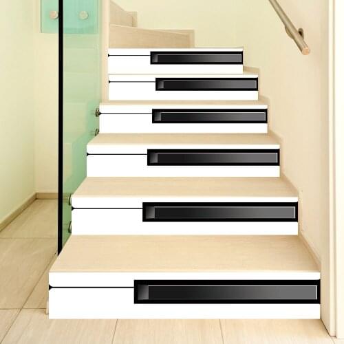 Piano Keys Wallpaper Self-adhesive PVC Staircase Stickers Home Decoration DIY Tile Sticker Waterproof Removable Stairs Sticker
