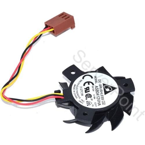 Genuine New ASB0412VHA DC 12v 0.16A 3-Wire Server Cooling Fan