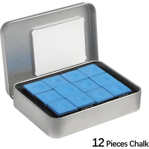 Genuine JAPAN COSMO Chalk Billiard Chalk 12Pcs Blue Oil Pool Chalks Snooker Chalks Fine Powder Professional Billiard Accessories