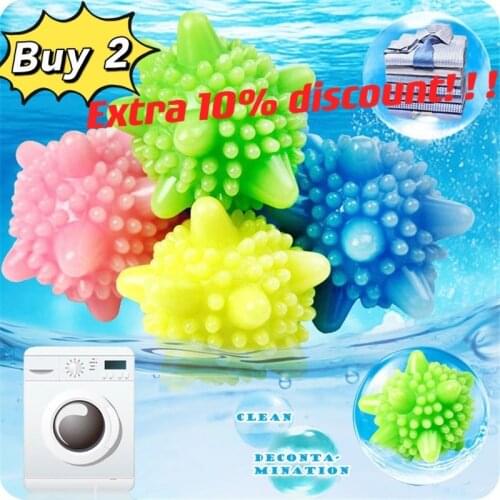 10PCs Magic Laundry Ball For Household Cleaning Washing Machine Clothes Softener Starfish Shape Solid Cleaning Balls 5cm