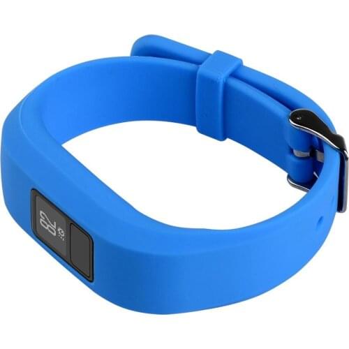 Replacement Sport Smart Wristband Stainless Steel Wristband for Vivofit3 Tracker Bracelet Smart Wearable Device Accessory Blue