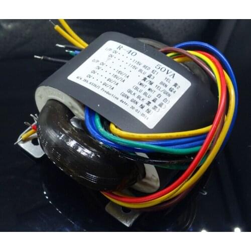 50W R-type Transformer 16V-0-16V 7V*2
