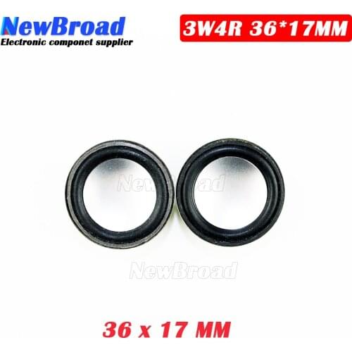 2PCS/Lot High Quality Speaker Horn 3W 4R Diameter 3.6CM 36MM Mini Amplifier Rubber Gasket Loudspeaker Trumpet thickness 17MM