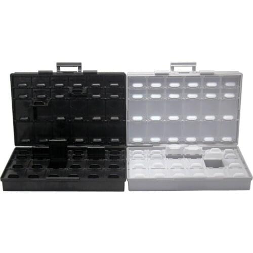 AideTek BOXAL48+BOXALL48AS safe Enclosure for surface mount components 1206 0805 0603 0402 0201plastic storage box organizer ESD