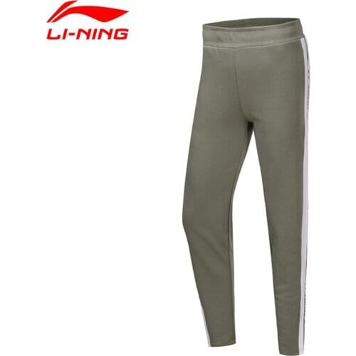 Li-Ning Women The Trend Sweat Pants 64% Polyester 36% Cotton Regular Fit Lace-up LiNing Sports Trousers AKLP536 COND19