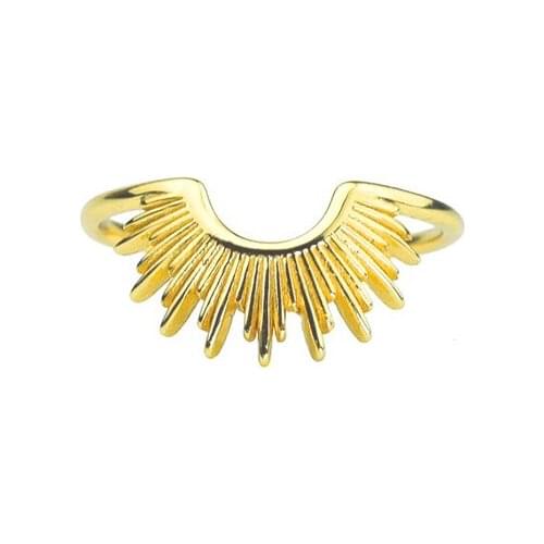 CANNER C-shaped Smooth Line Semicircle Ring 925 Sterling Silver Anillos Gold Rings For Women Luxury Fine Jewelry Wedding Rings