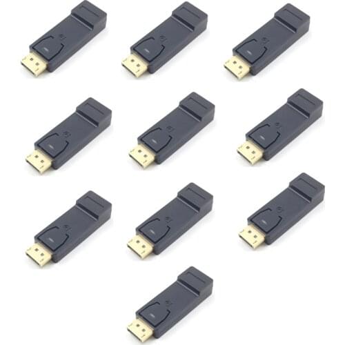1/10PCS DP to HDMI Adapter HDMI Display Port Male Female Converter Cable Adapter Video Audio Connector for HDTV PC Whoelsale