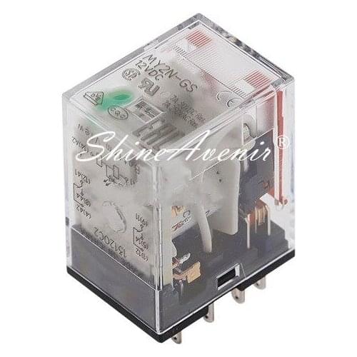 1pcs/lot Relay MY2N-GS-12VDC 24VDC MY2N-GS-220 240VAC 8PIN MY4N-GS-12VDC 24VDC MY4N-GS-220 240VAC 12V 24V 220V 14PIN Original