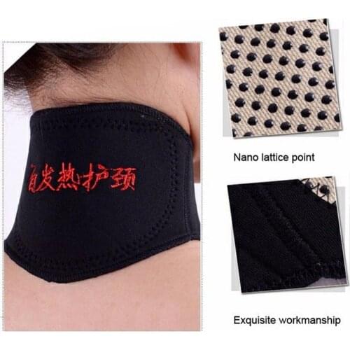 1Pc Magnetic Therapy Neck Brace Support Massager Protection Heating Belt Health Care Self-heating Neck Magnetic Therapy Belt