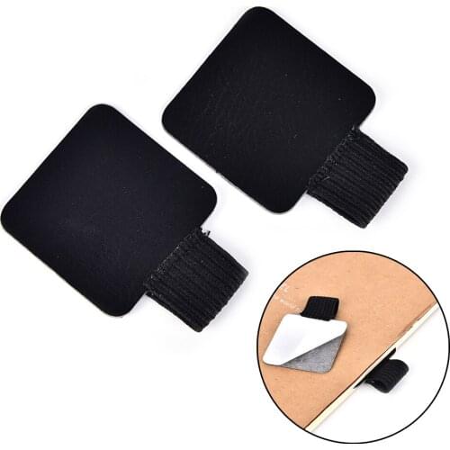 1pcs Pen clips Self-adhesive Leather Pen Holder Pencil Elastic Loop for Notebooks, Journals, Clipboards