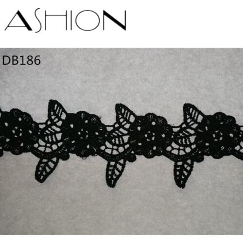 10 yards 63MM black Embroidered net Lace Fabric DIY skirt hem Dance costumes Garment Accessories lace trim Sewing Craft LP-DB186