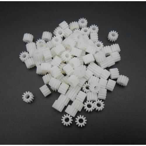 1000Pcs 0.5M 0.5 Modulus Plastic Spur Gear T=12 Aperture 3mm 2.95MM DIY Model Accessories 12 Teeth 5MM X 7MM 12T 3A 123A *FD189