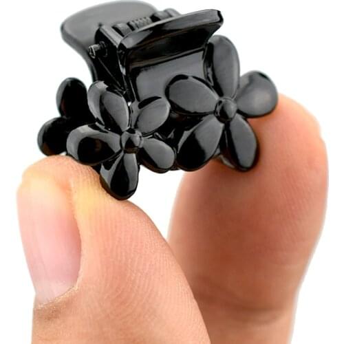 12pcs/pack Black Hair Claw Clips for Women Girls Hair Accessories 2.5cm Plastic Crab Brown Hairpin Clamp Hairclip Fashion Gifts