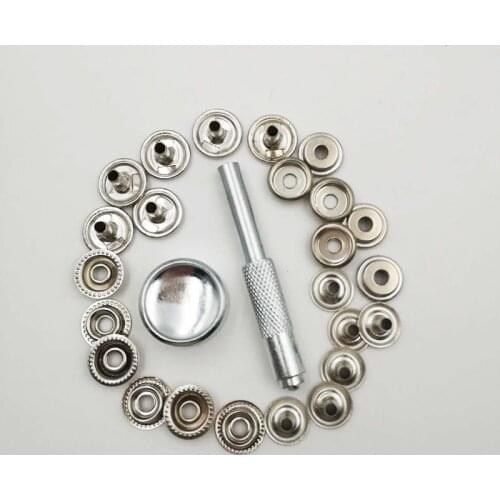 2pcs/set Punching Holes Tools wth 24pcs Button Hole Punch Rivet Snap Button Setter Die Base Leather Craft Working Tool