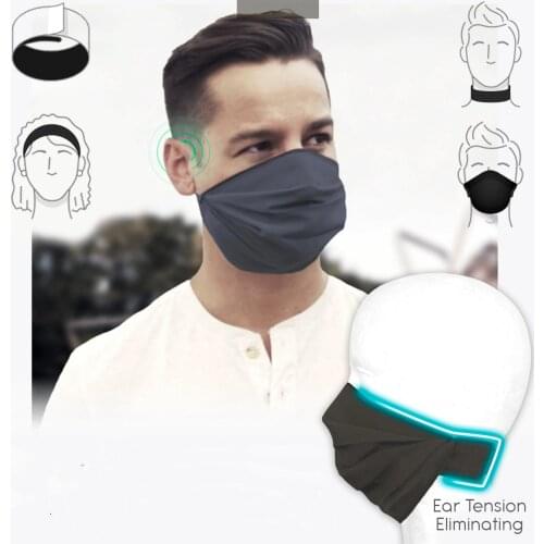 4 In 1 Face Cover Cotton Mask Cotton Inner Bracelet Breathable Comfortable Adjustable Elastic Band Reusable Collar Outdoor Camp