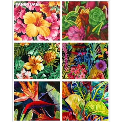 5D Full Diamond Embroidery Mosaic Bright Floral Diy Diamond Painting Accessories Cross Stitch Kits Wall Stickers Home Decoration