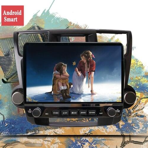 2 din 10.1" Octa 8 core android 10.0 CAR radio DVD player for Toyota Highlander 2 XU40 2007 2008 2009 2010-13 car gps navigation