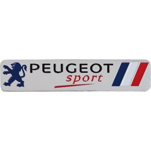 Car Decoration Stickers Logo 3D Aluminium Emblem Badge Decal For Peugeot 206 207 308 408 508 RCZ 208 3008 2008 4008