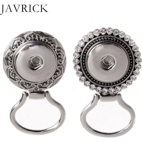 Flower Button Rhinestone Eye Glass Sunglass Holding Snap Magnetic Brooch Fashion Brooches Badge Girls Bag Jewelry