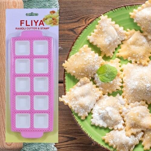 Chocolate Candy Ravioli Dumpling Mold Cake Decorating Tool DIY Baking Fondant for Household Kitchen Helping Decor