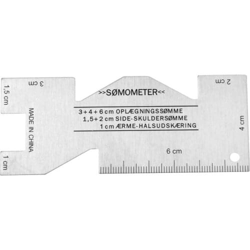 1Pc Metal Sewing Measuring Gauge Quilting Rulers For Embroidery Needlework Sewing DIY Crafting Accessories 9.9*4CM