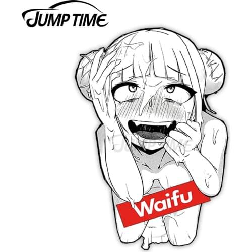 JumpTime 13 x 8.5 cm Anime Lewd Sticker Common RV Windows Car Stickers Refrigerator Decal Personality Anime Cartoon Decoration