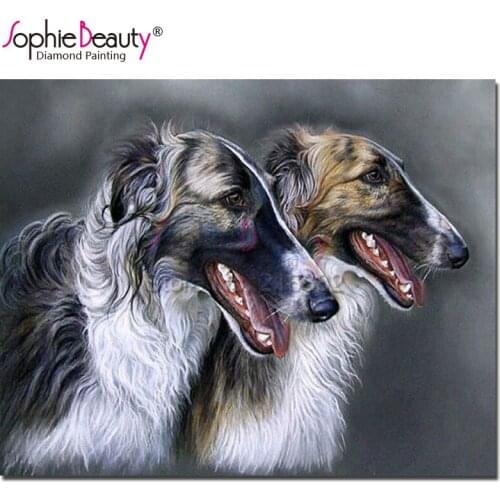 Sophie Beauty Diy Diamond Painting Needlework Full Diamond Embroidery Mosaic Dog Animal Pattern Cross Stitch Home Decor 18918