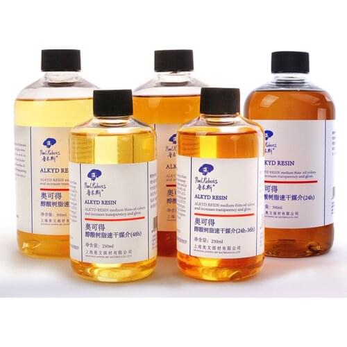 Paul Rubens 250/500ml Alkyd Resin Oil Painting Medium 24/48 Hours Quick-drying Glazing and Tinting Oil Cover Color Solvent Art