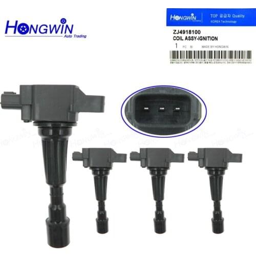 4 Pcs ZJ49-18-100 Ignition Coil For Nissan Frontier 2.5L Suzuki Equator ZJ20118100A ZJ20-118100A ZJ2018100 ZJ4918100 ZJ4918100A