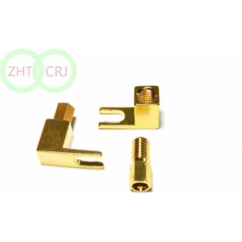 50pcs BRASS Speaker fork Terminal Spade for 4mm Banana PLUG adapter