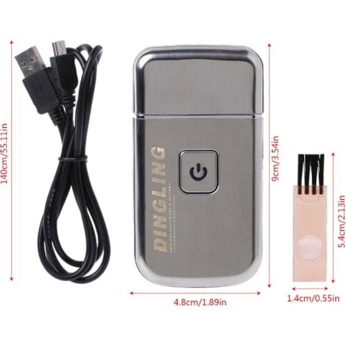 Mini USB Rechargeable Reciprocating Blade Electric Razor Shaver KM-5088 for Men Mar28