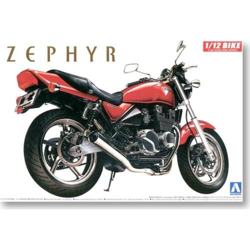 1/12 AOSHIMA plastic assembly car model toy Kawasaki Zephyr Motorcycle static model adult collection DIY assembly kit #04165