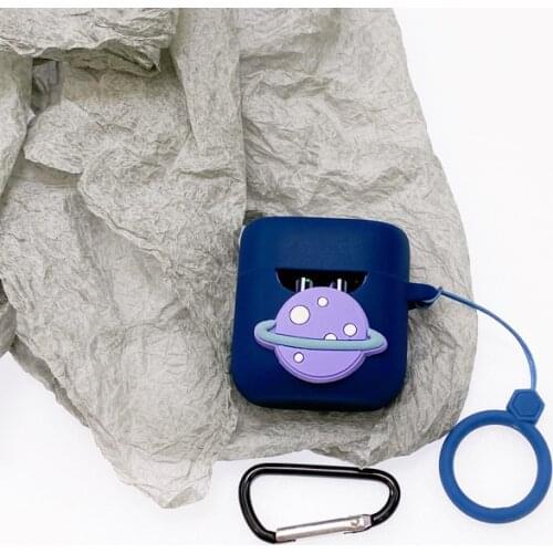 Soft Silicone Cover Compatible With QCY T12S True Wireless Earbud Charging Case Protective Dust-Resistant Case