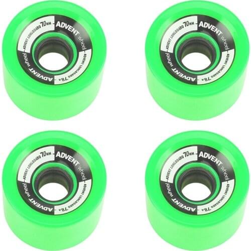 Set of 4 Wheels 70X51Mm 78A Offset Hub Solid Longboard Wheels Smooth Riding Longboarding Wheels
