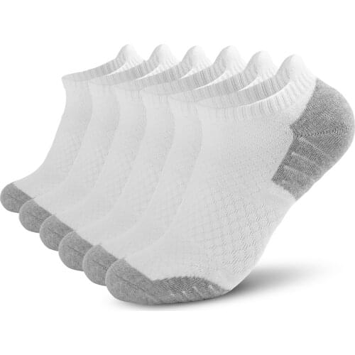 6 Pairs Sports Socks Low-cut Socks Athletic Running Socks Outdoor Fitness Breathable Quick Dry Socks Marathon Anti-skid Socks