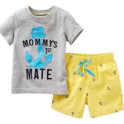 New Summer Kids Clothes Baby Boys Girls Short Sleeve Costume Cotton Pajamas Children Nightdress Pyjamas Household