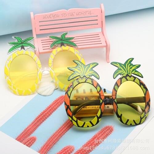Pineapple Glasses Hawaii Party Decor Summer Beach Party Pineapple Party Hawaiian Theme Glasses Summer Birthday Party Decor