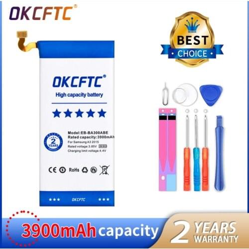 Original Top Quality Replacement Battery EB-BA300ABE For Samsung Galaxy A3 A300 SM-A300F SM-A300FU A3000 A3009 A300X 3900mAh