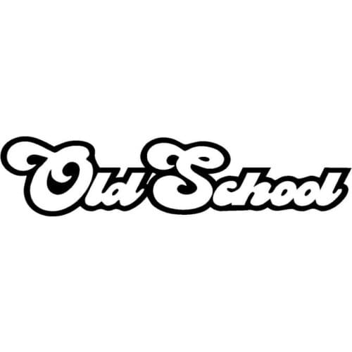 Personalized Old-school Decal Decoration Fashion Car Sticker Pvc Sticker Suitable for Various Models Black/white, 18CM * 4CM