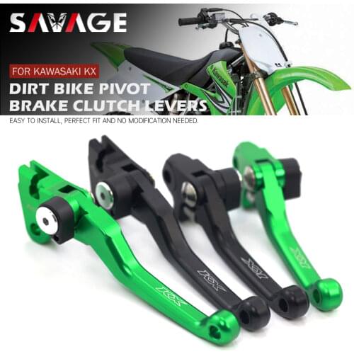CNC Pivot Brake Clutch Lever For KAWASAKI KX65 KX85 KX100 KX125 KX250 KX250F KX450F Motorcycle Accessories Dirt Bike KX 65 125