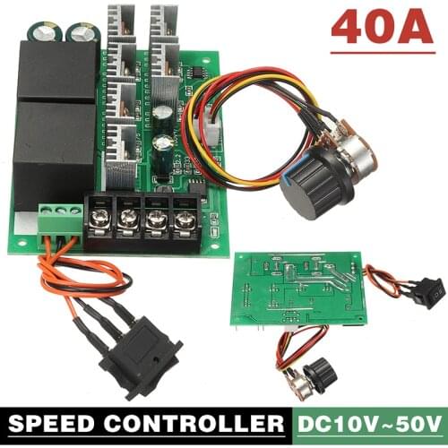 PWM Speed Control DC 10V-50V 12/24/36/48V 60A Brush Motor Speed Controller Regulator CW CCW Reversible Switch For DC Brush Motor