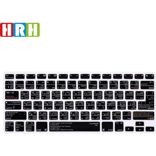 HRH VIM/VI Russian Functional Shortcuts Keyboard Cover Silicone for MacBook Air Pro Retina 13"15" 17" Keyboard Protective Film