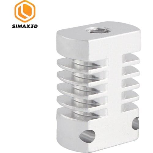 SIMAX3D CR8 Heat Sink Aluminum Block Radiator MK10 V6 Aluminum Block 27x22x12mm Hotend for 22mm Cooling Fan 3D Printer Parts