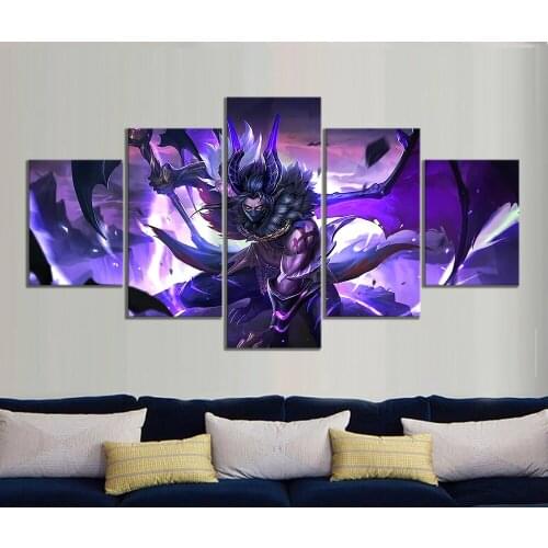 Twilight Dragon Moskov Mobile Legends Game Poster Pictures Canvas Painting Wall Art for Home Decor