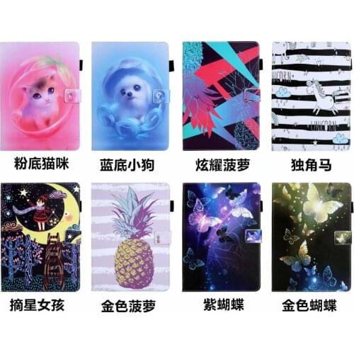 Smart Cover For Samsung Galaxy Tab A A6 7.0 2016 T280 T285 SM-T285 7.0" Cover Fashion Pu leather stand Funda Tablet Case +Stylus