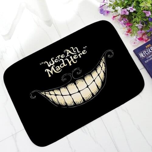 We' Re All Mad Anti Slip Bathroom Rugs Floor Mat Alfombras Para La Cocina Shower Bath Rug Funny Living Room Carpet Doormat Sala