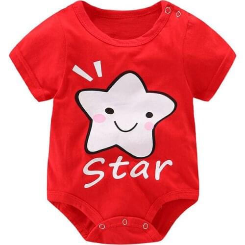 Funny Newborn Baby Romper Infant Cotton Short Sleeve Boy Baby Letter Clothes Girl Print Suit Born Crawling Baby Clothes