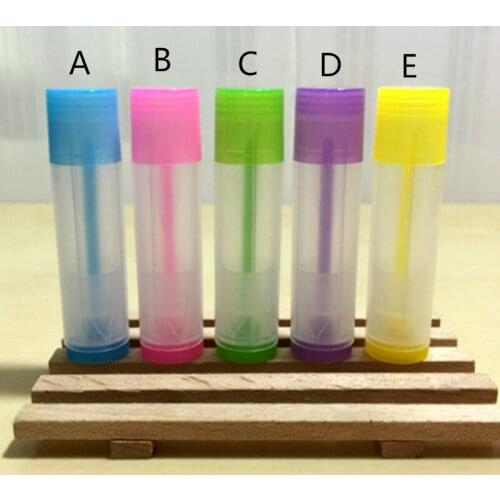 10 x 5g Simple Lipstick Tube DIY Lip Balm Container Empty Cosmetic Container Lip Balm Container Glue Stick Clear Travel Bottle